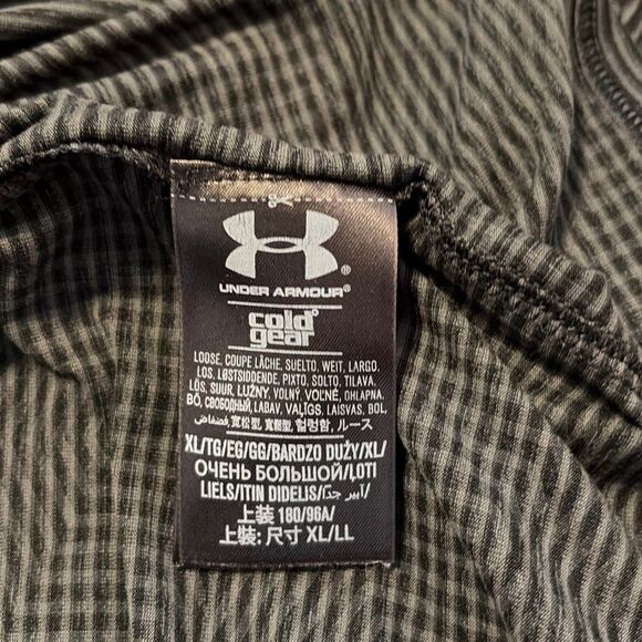 Under Armour Cold Gear Black Gray Long Sleeve 1/4 Zip XL - Picture 7 of 7